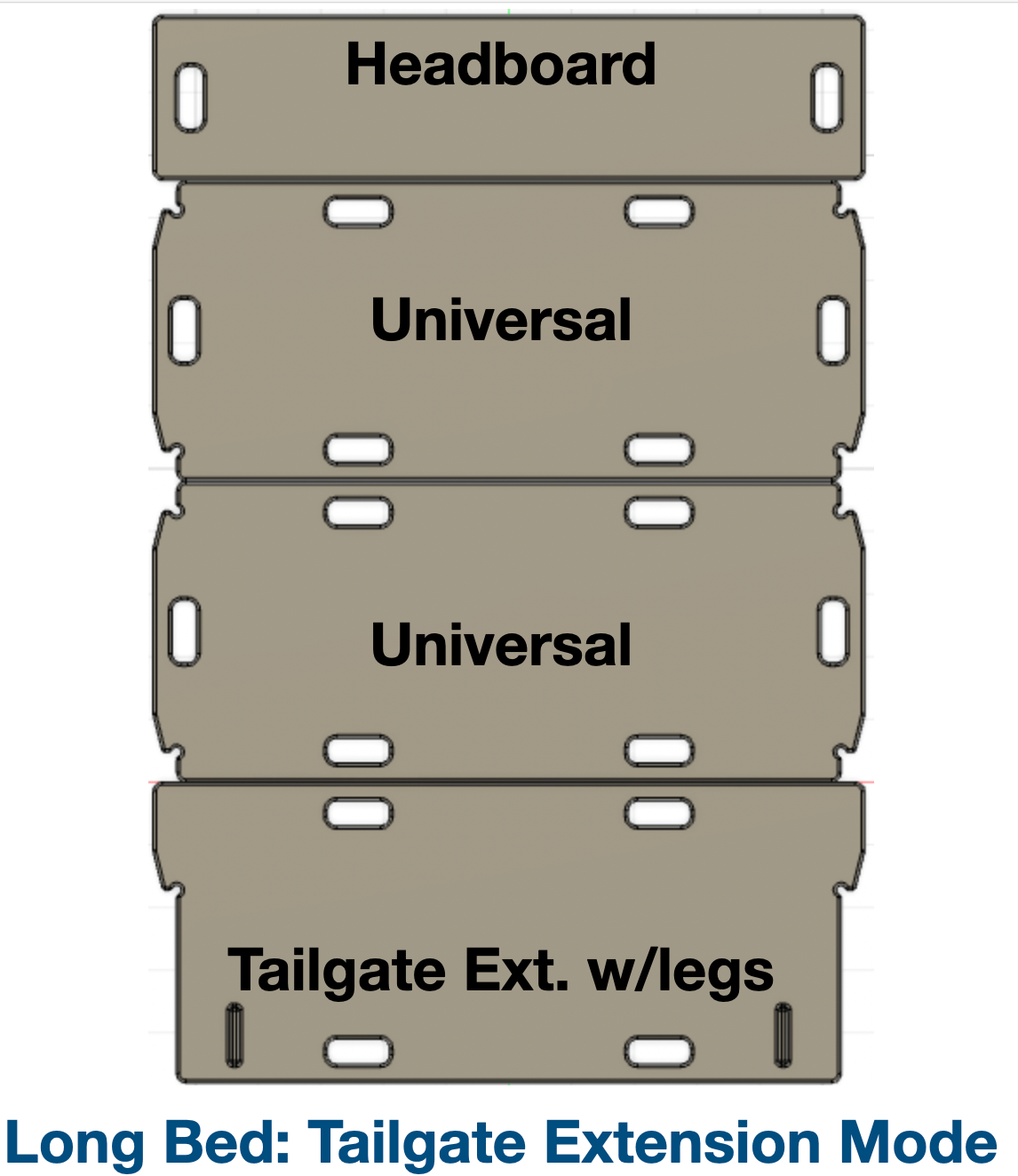 Tacoma Tailgate Extension Kit (A la carte)