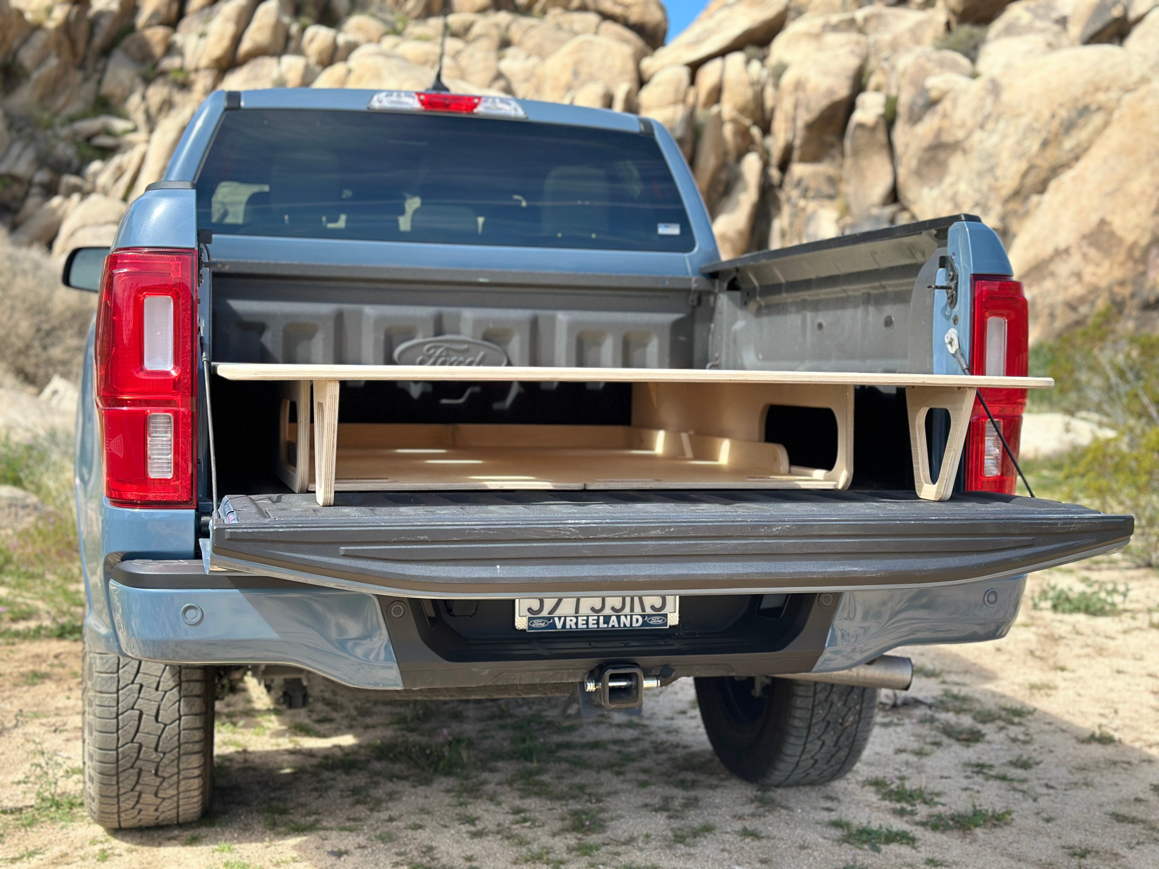 Ford Ranger Rear Sliding Boot Ford Ranger Gear Access | BamBeds Sliders: Slide, Store, Customize