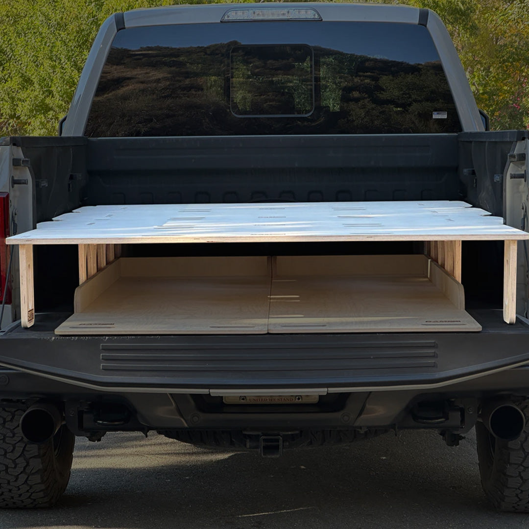 F-150 Truck Bed Camp Platform | BamBed - Easy, Strong, Modular – BamBeds