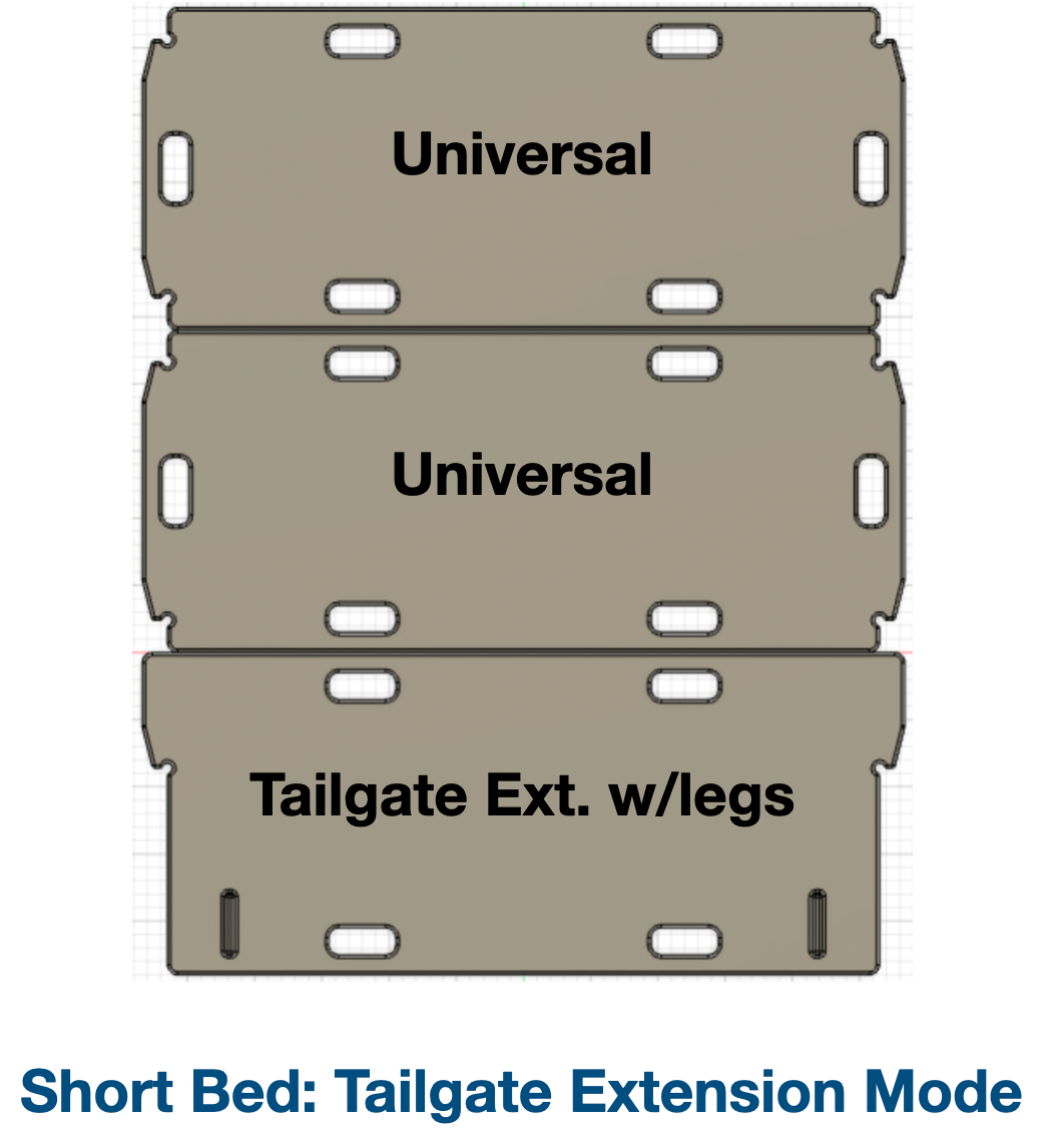 Tacoma Tailgate Extension Kit (A la carte)